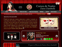 Tablet Screenshot of cursosdeteatro.com